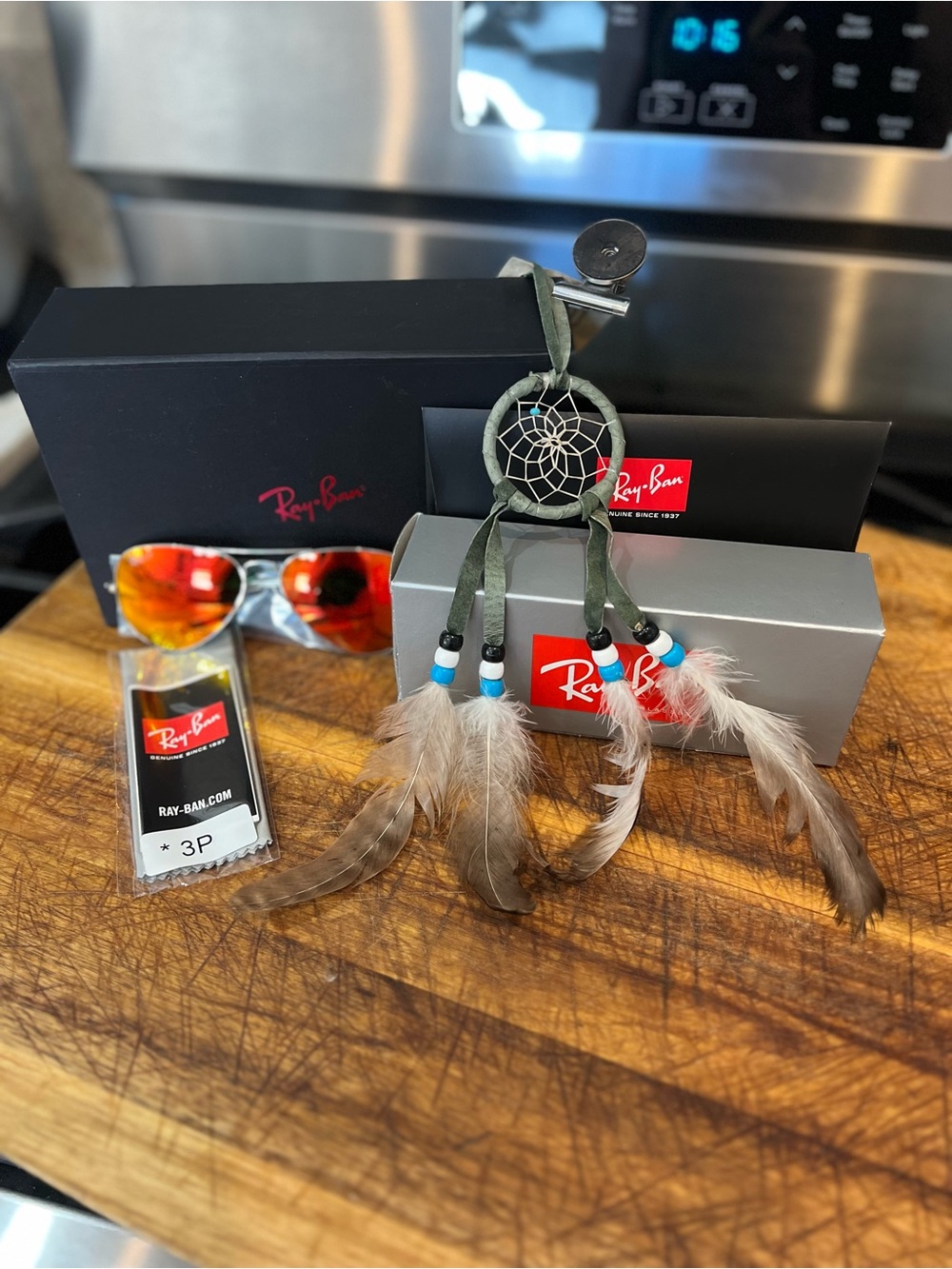 ✨ BRAND NEW Ray-Ban RB3025 Aviator Flash Lenses - Red/Orange Mirrored ✨ 🕶️